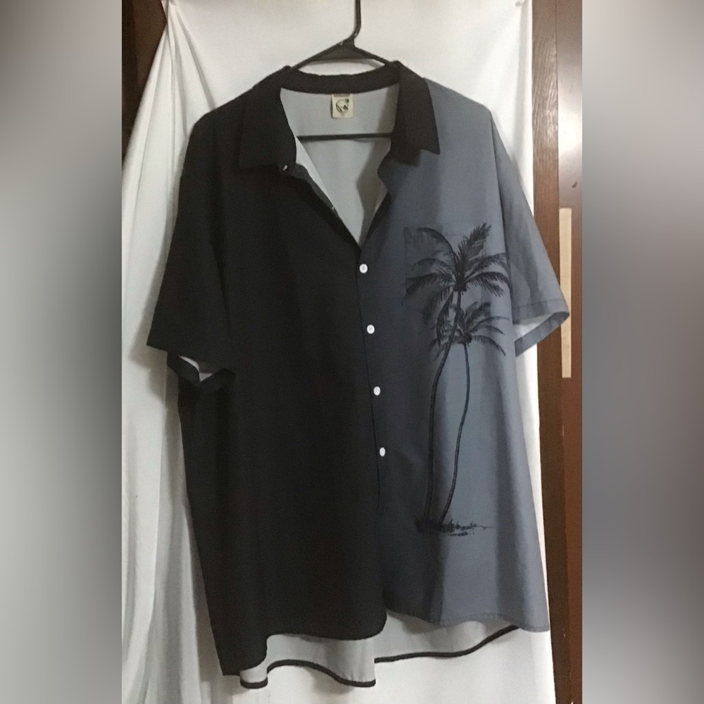 Hardaddy: Mens Hawaiian/Gradient style short sleeves collared shirt size XXXL .